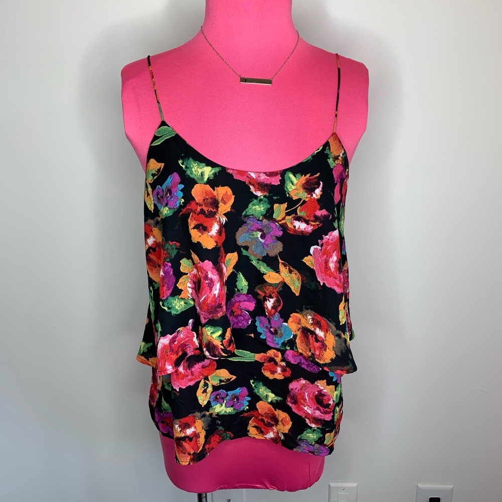 Paper Crane Flowery 2tier Tank Top